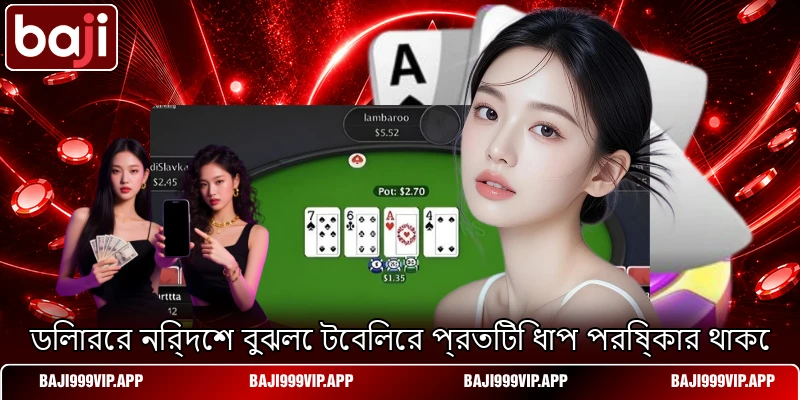 ডিলারের নির্দেশ বুঝলে টেবিলের প্রতিটি ধাপ পরিষ্কার থাকে ডিলারের নির্দেশ বুঝলে টেবিলের প্রতিটি ধাপ পরিষ্কার থাকে
