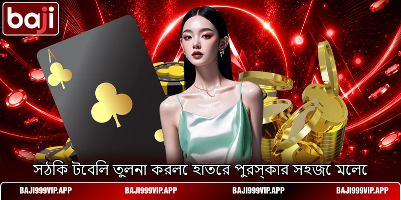 সঠিক টেবিল তুলনা করলে হাতের পুরস্কার সহজে মেলে সঠিক টেবিল তুলনা করলে হাতের পুরস্কার সহজে মেলে