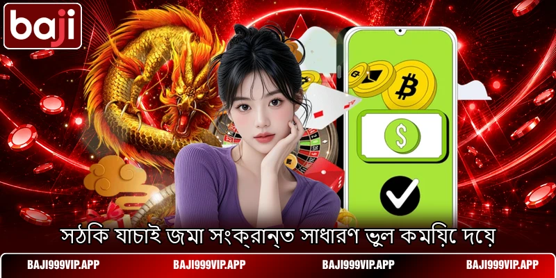 সঠিক যাচাই জমা সংক্রান্ত সাধারণ ভুল কমিয়ে দেয় সঠিক যাচাই জমা সংক্রান্ত সাধারণ ভুল কমিয়ে দেয়